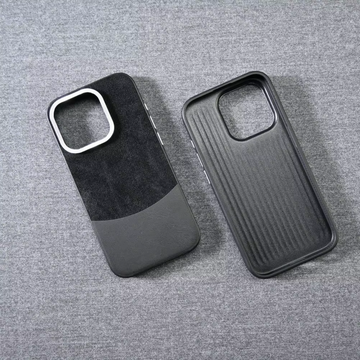 Case iPhone Minimalista em Tecido Flanelado