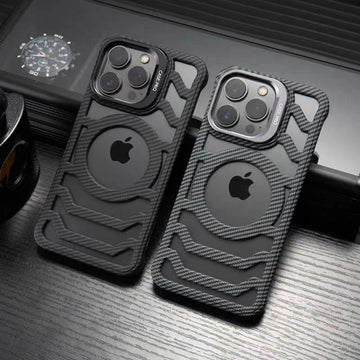 Case iPhone em carbono com dissipação de calor e MagSafe
