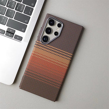 Case Samsung em Fibra de Carbono Texturizada MagSafe
