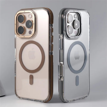 Case iPhone Transparente com Design Minimalista e Carregamento MagSafe
