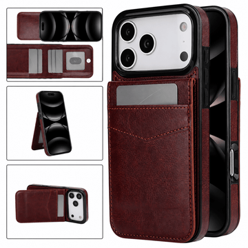 Case iPhone Carteira Suporte Couro - Minimal Cases