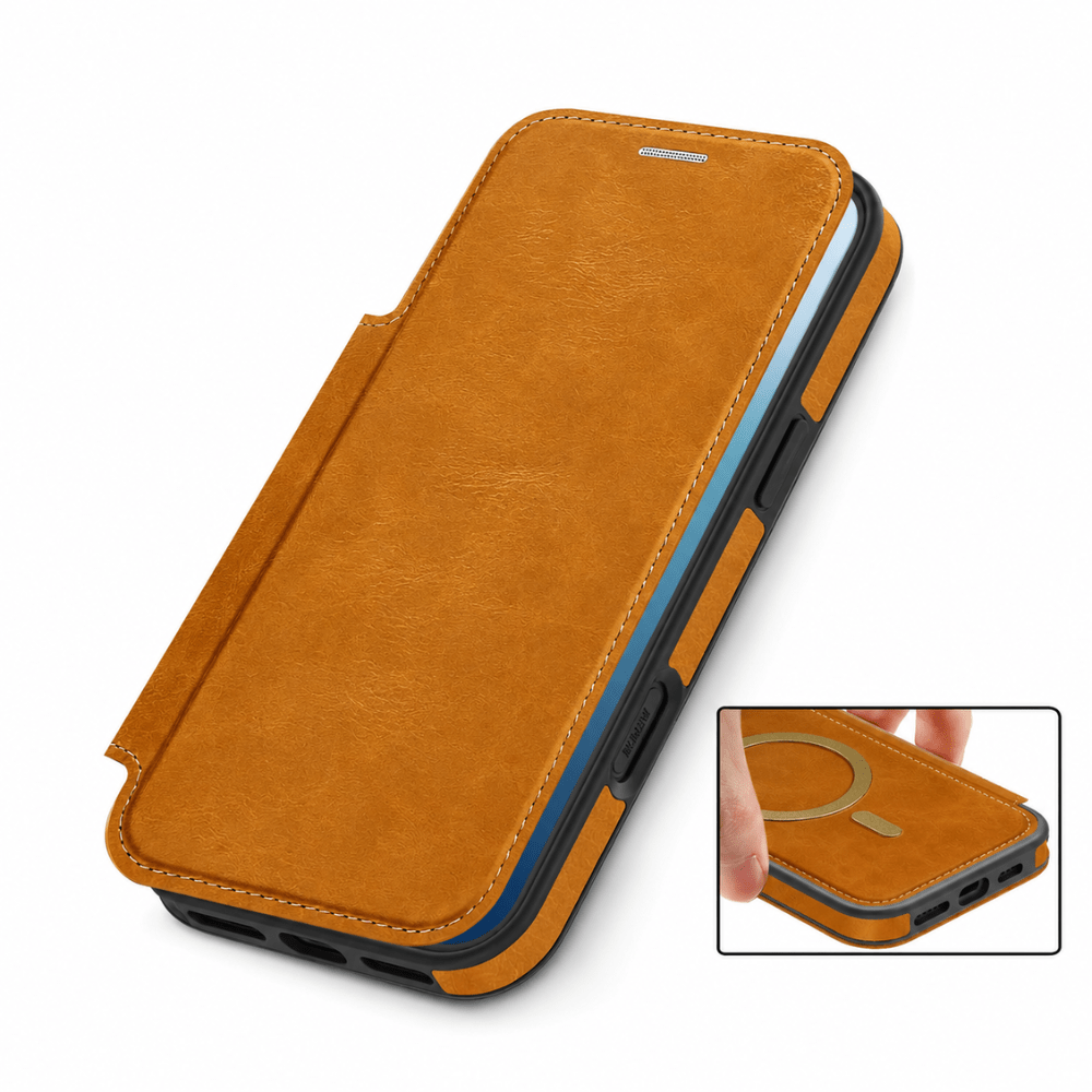 Case iPhone Couro Porta Cartões Magnético - Minimal Cases