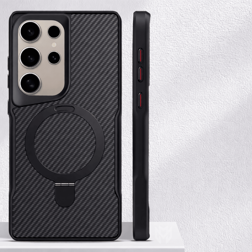 Case Samsung com Acabamento em Carbono e Carregamento MagSafe - Minimal Cases