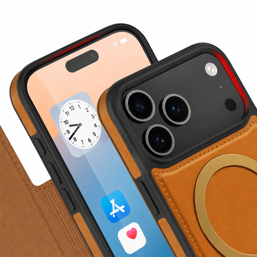 Case iPhone Couro Porta Cartões Magnético - Minimal Cases