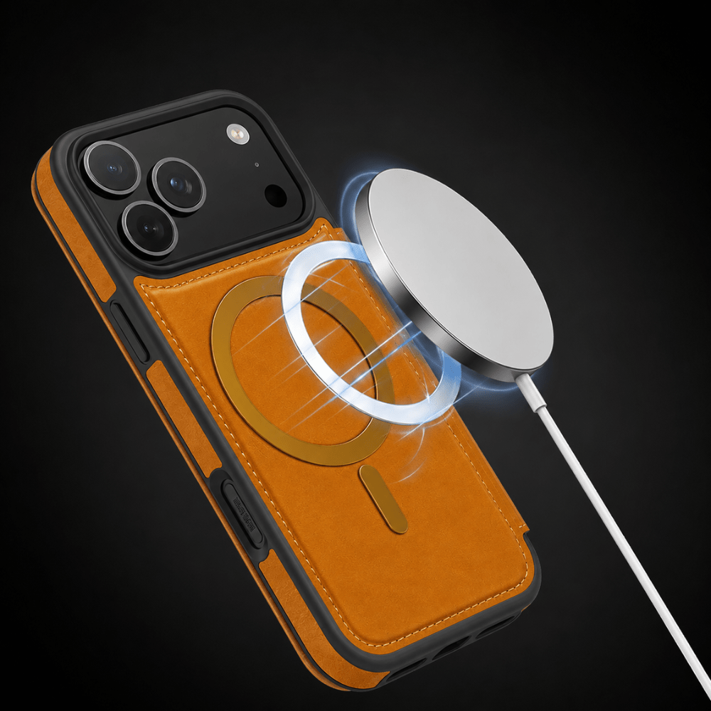 Case iPhone Couro Porta Cartões Magnético - Minimal Cases