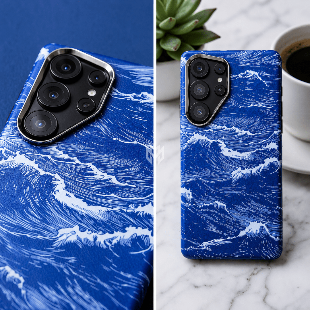 Case Samsung Ondas do Oceano em Carbono - Minimal Cases