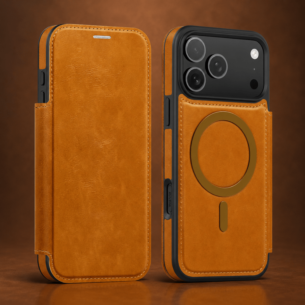 Case iPhone Couro Porta Cartões Magnético - Minimal Cases