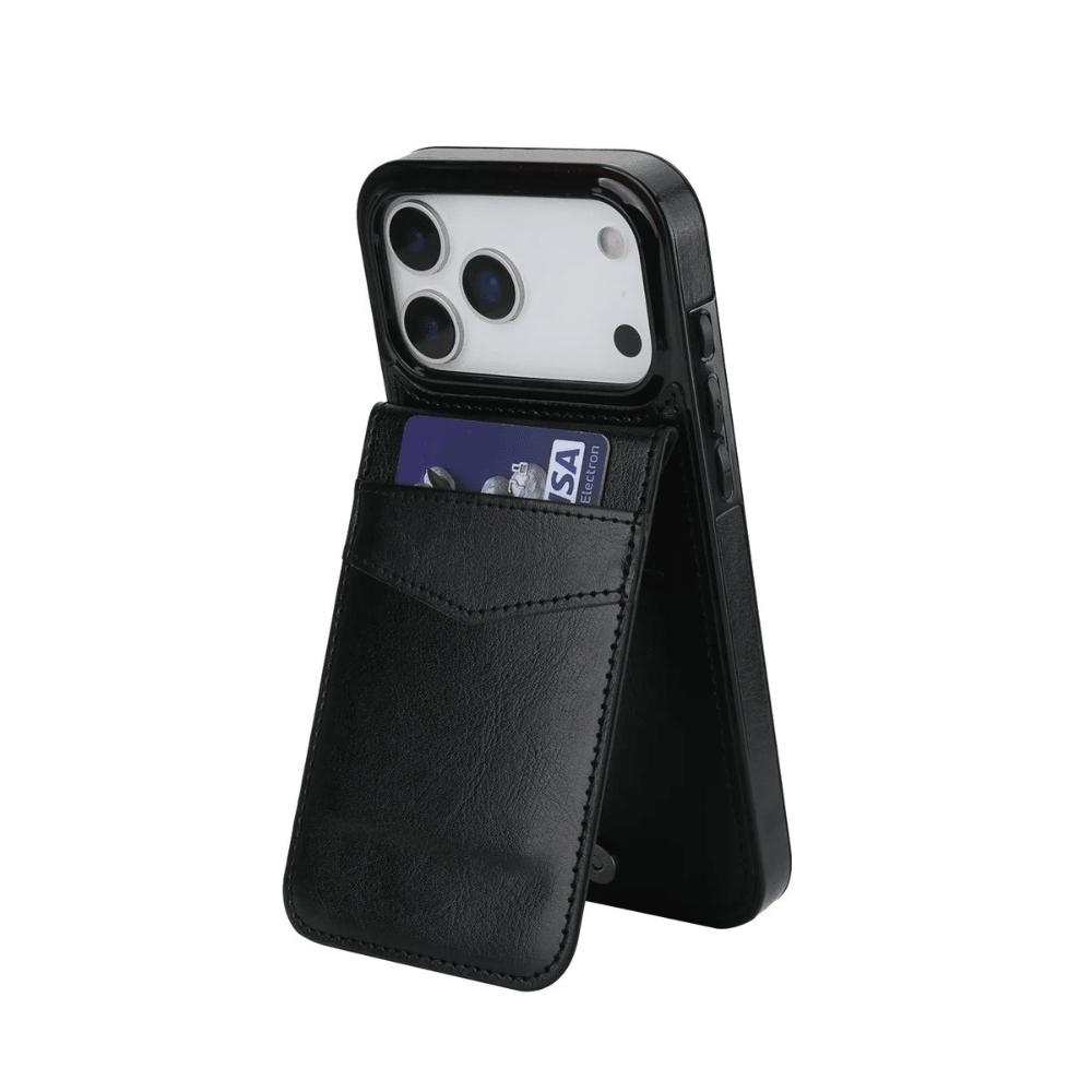 Case iPhone Carteira Suporte Couro - Minimal Cases