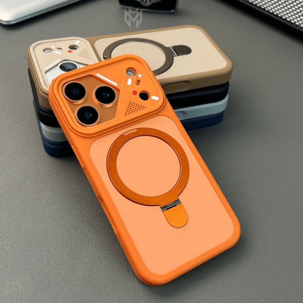 Case Anti Impacto Suporte MagSafe 360° Retrátil - Minimal Cases