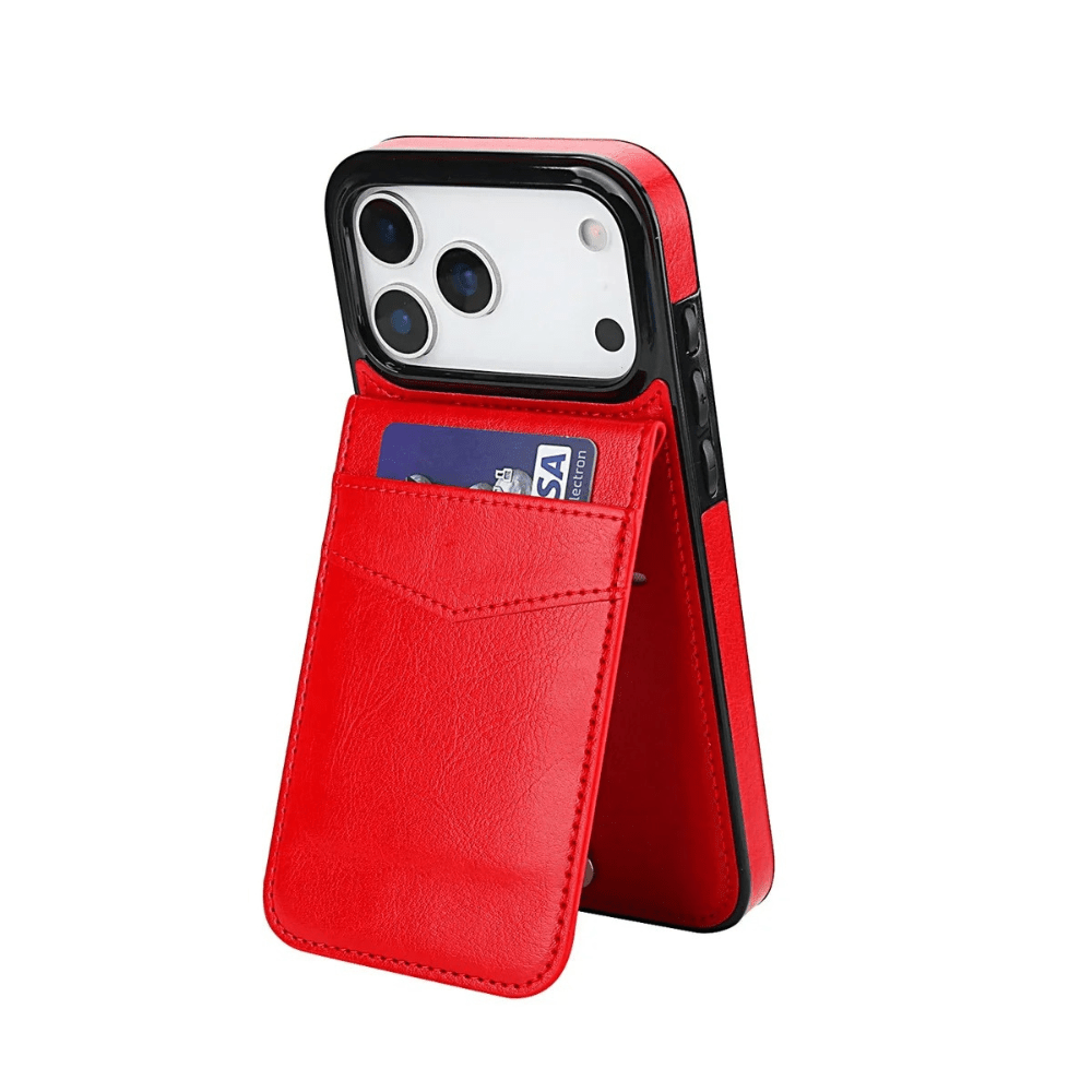 Case iPhone Carteira Suporte Couro - Minimal Cases