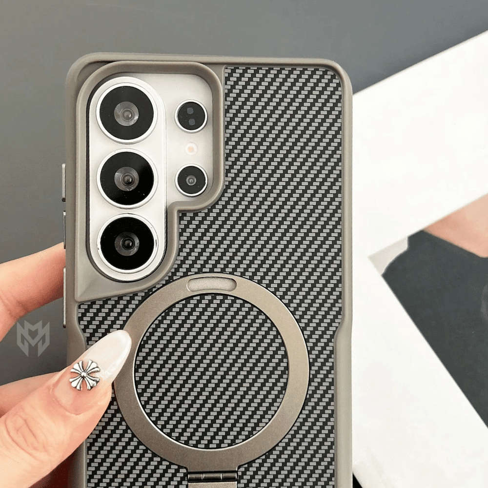 Case Samsung com Acabamento em Carbono e Carregamento MagSafe - Minimal Cases