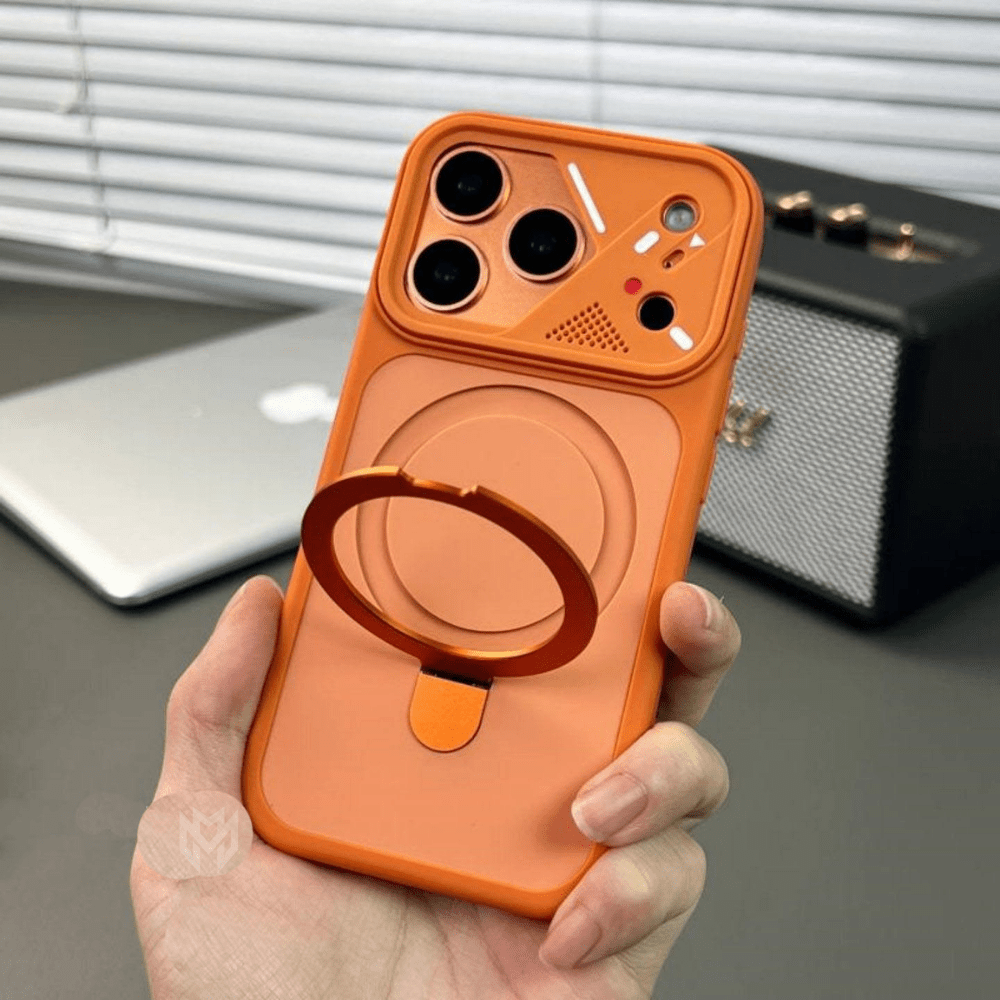 Case Anti Impacto Suporte MagSafe 360° Retrátil - Minimal Cases