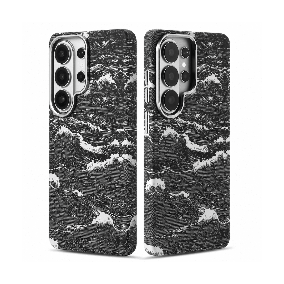 Case Samsung Ondas do Oceano em Carbono - Minimal Cases
