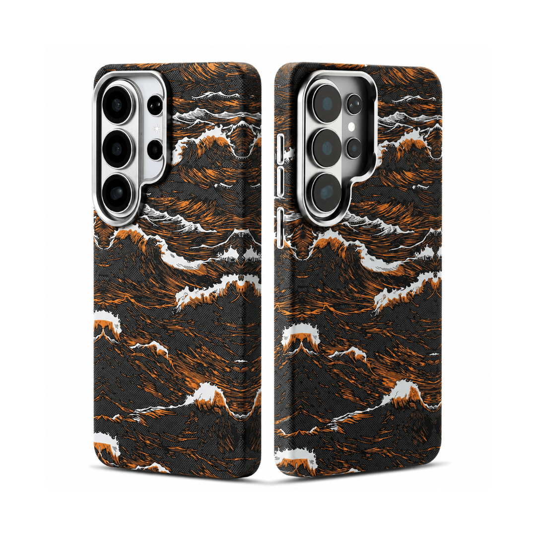 Case Samsung Ondas do Oceano em Carbono - Minimal Cases