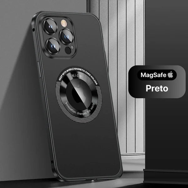 Case iPhone Nano Alumínio com Proteção de câmeras e MagSafe - Minimal Cases