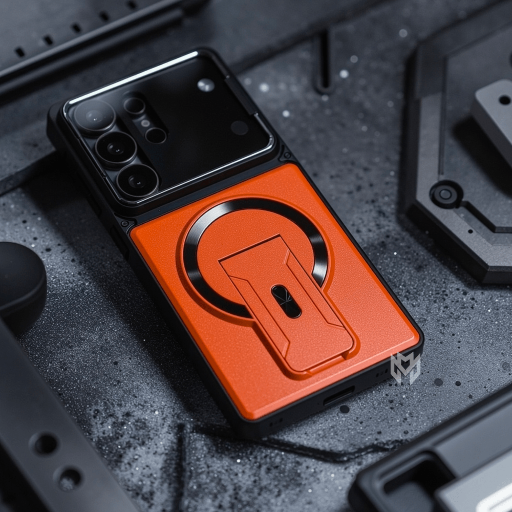 Case Samsung Magnética com Suporte e Proteção de Lente - Minimal Cases