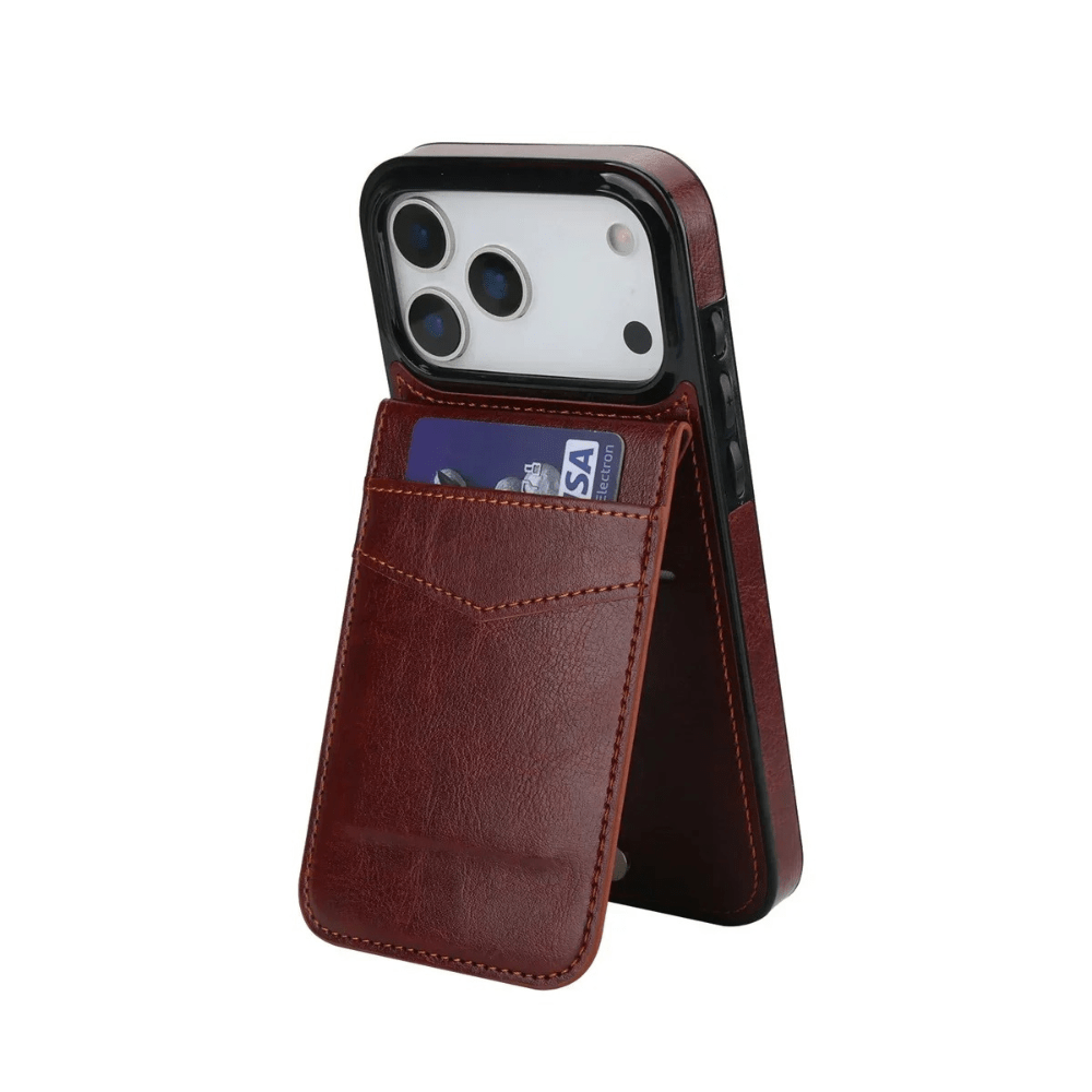 Case iPhone Carteira Suporte Couro - Minimal Cases