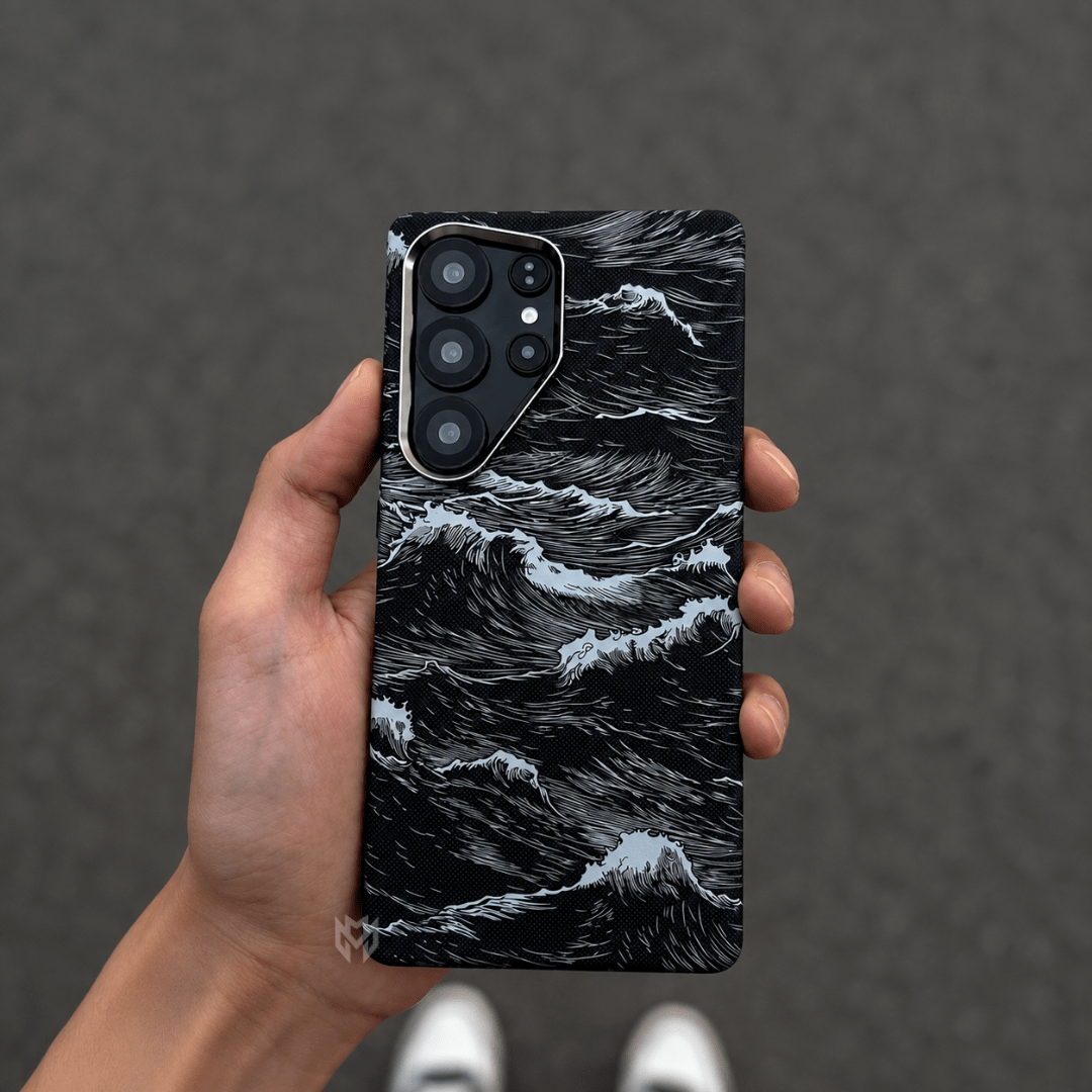 Case Samsung Ondas do Oceano em Carbono - Minimal Cases