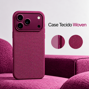 Case iPhone Tecido Woven Premium MagSafe
