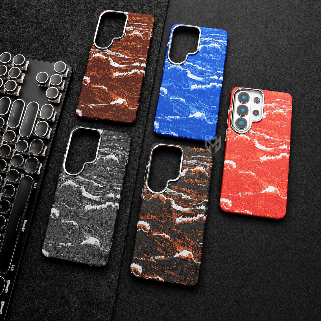 Case Samsung Ondas do Oceano em Carbono - Minimal Cases