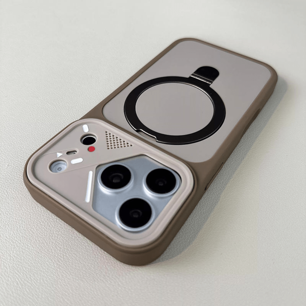 Case Anti Impacto Suporte MagSafe 360° Retrátil - Minimal Cases