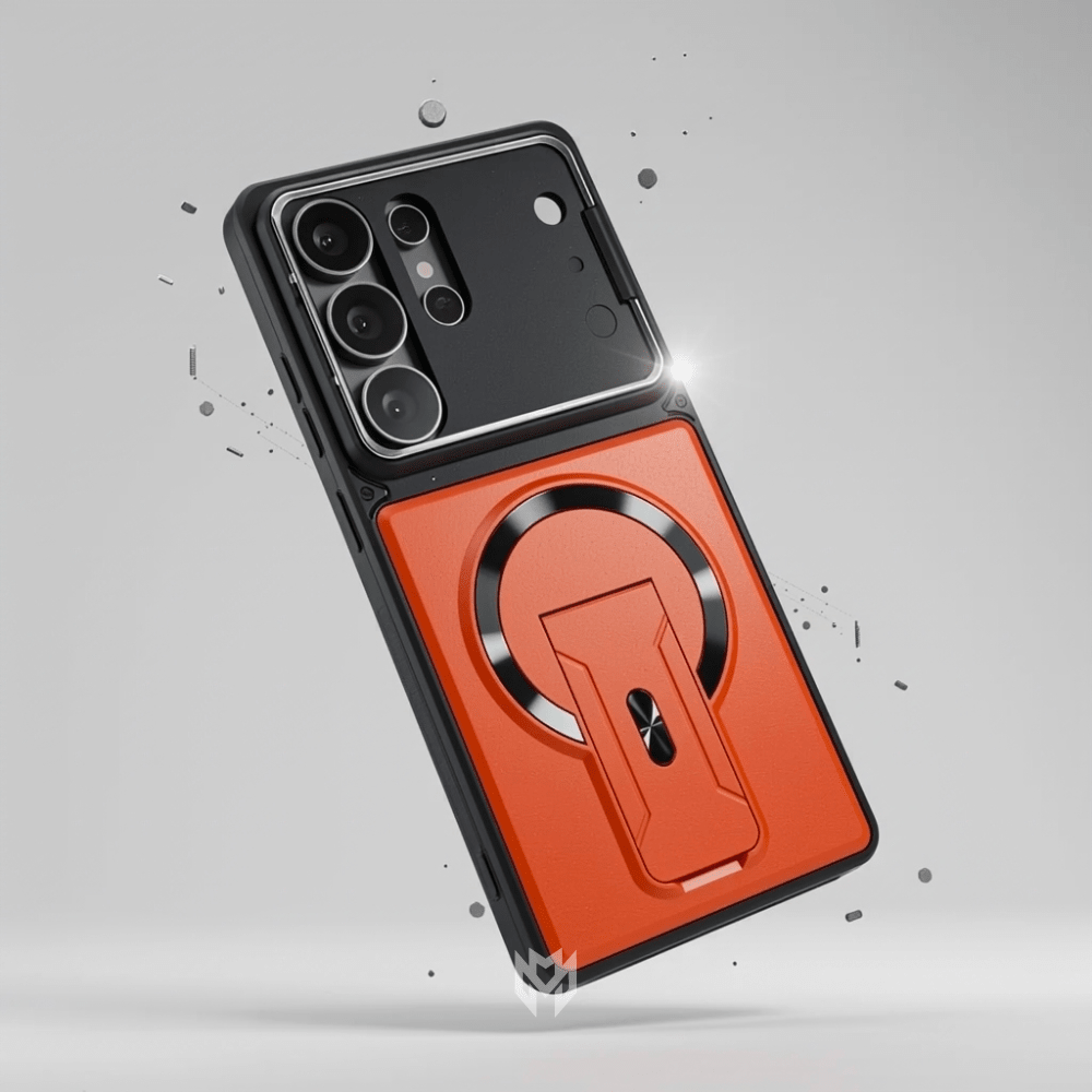 Case Samsung Magnética com Suporte e Proteção de Lente - Minimal Cases