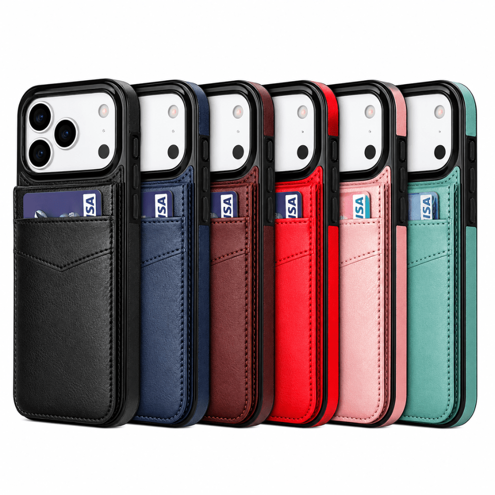Case iPhone Carteira Suporte Couro - Minimal Cases