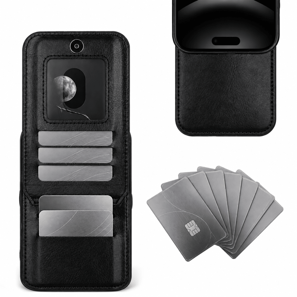 Case iPhone Carteira Suporte Couro - Minimal Cases