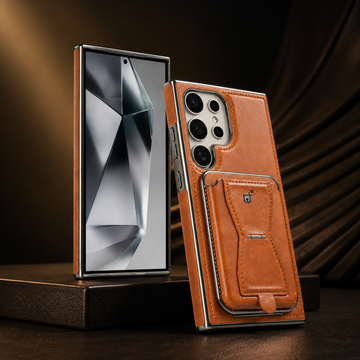 Case Samsung em Couro + Porta-Cartões Magnético
