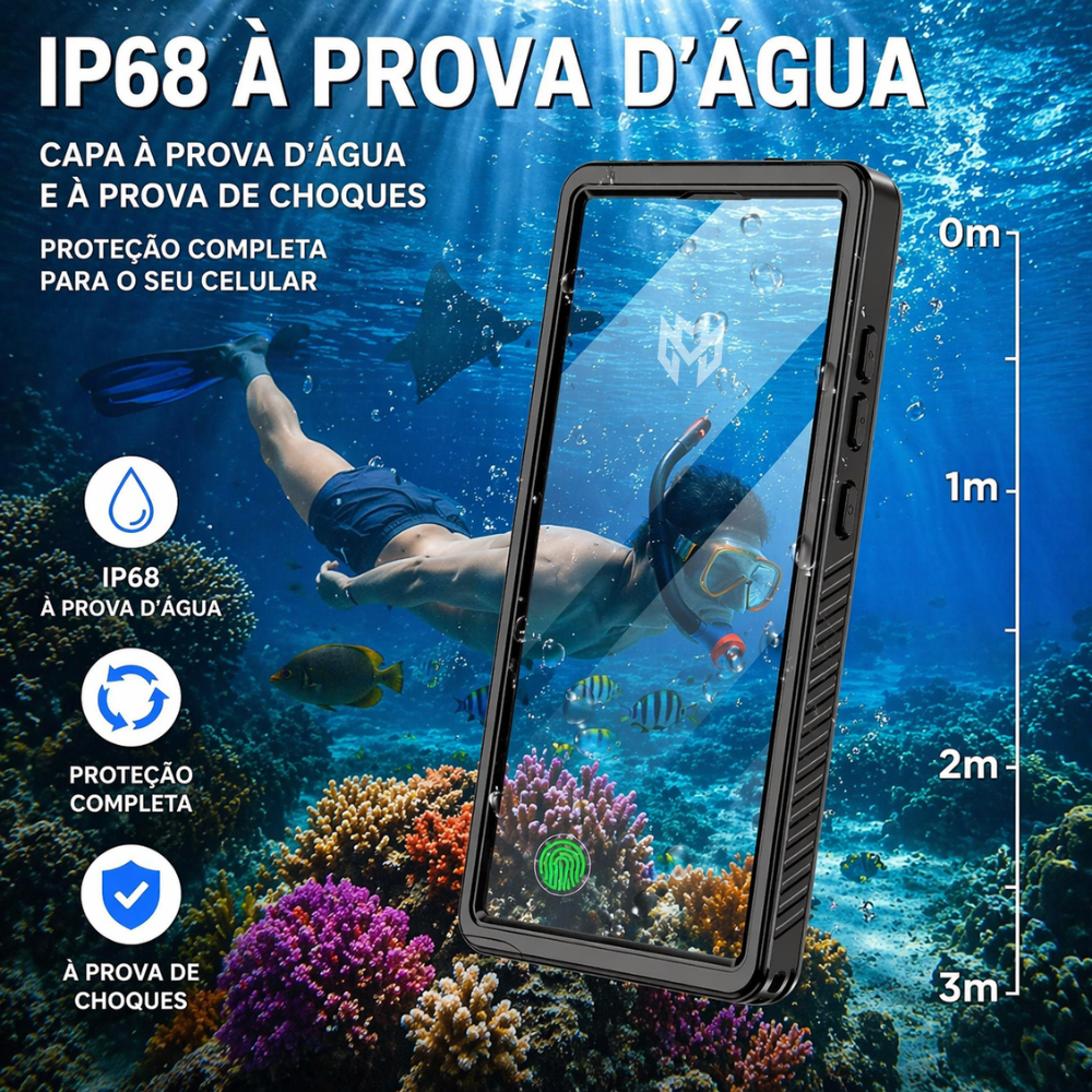 Case Samsung À Prova D'água Anti Impacto - Minimal Cases
