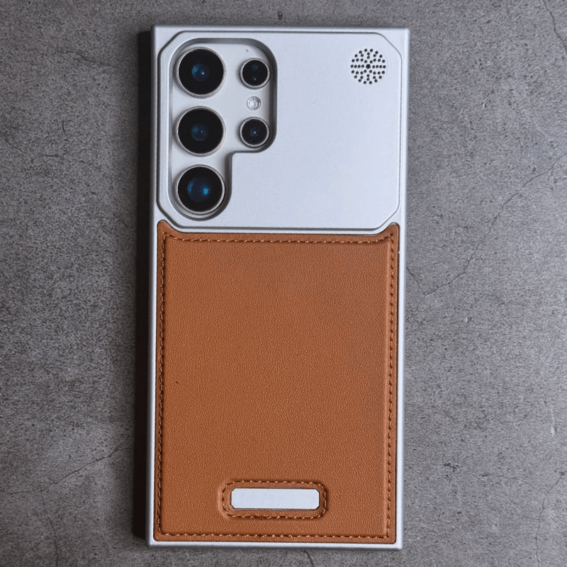 Case Samsung Minimalista em Couro Anti Impacto - Minimal Cases