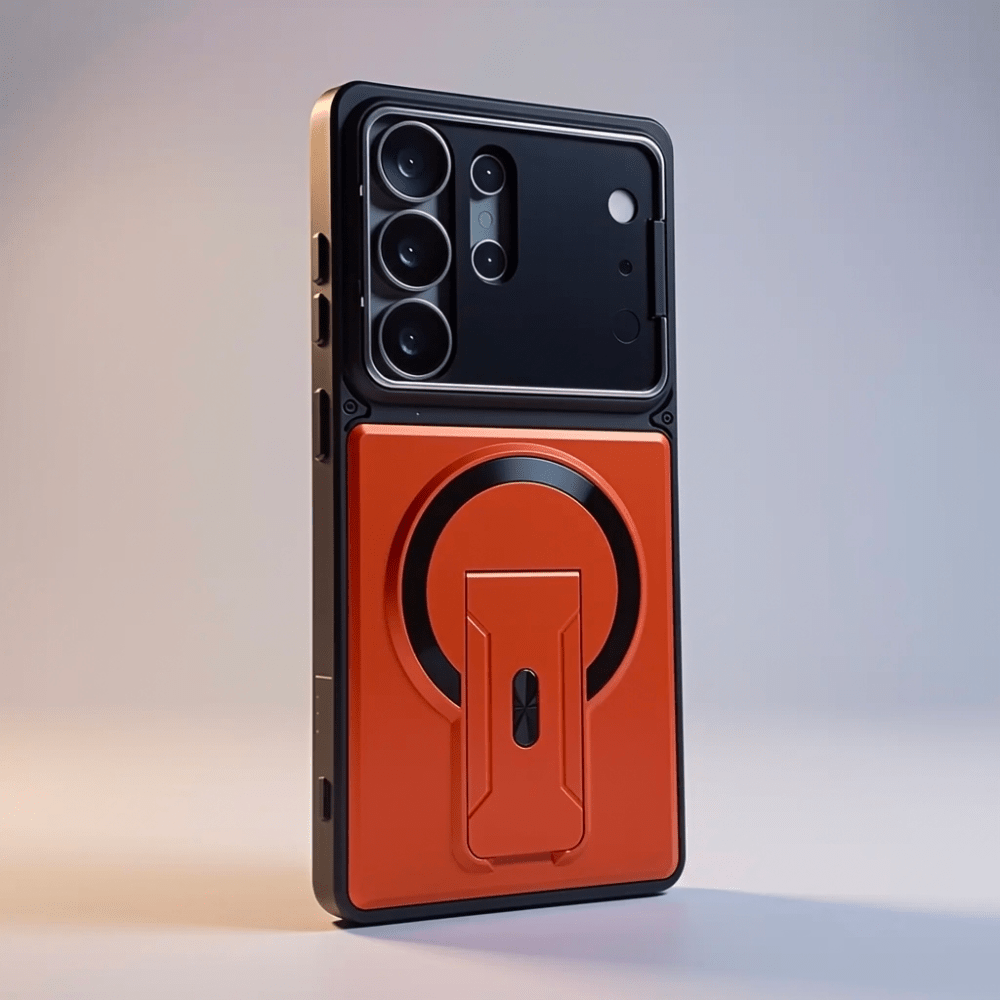Case Samsung Magnética com Suporte e Proteção de Lente - Minimal Cases
