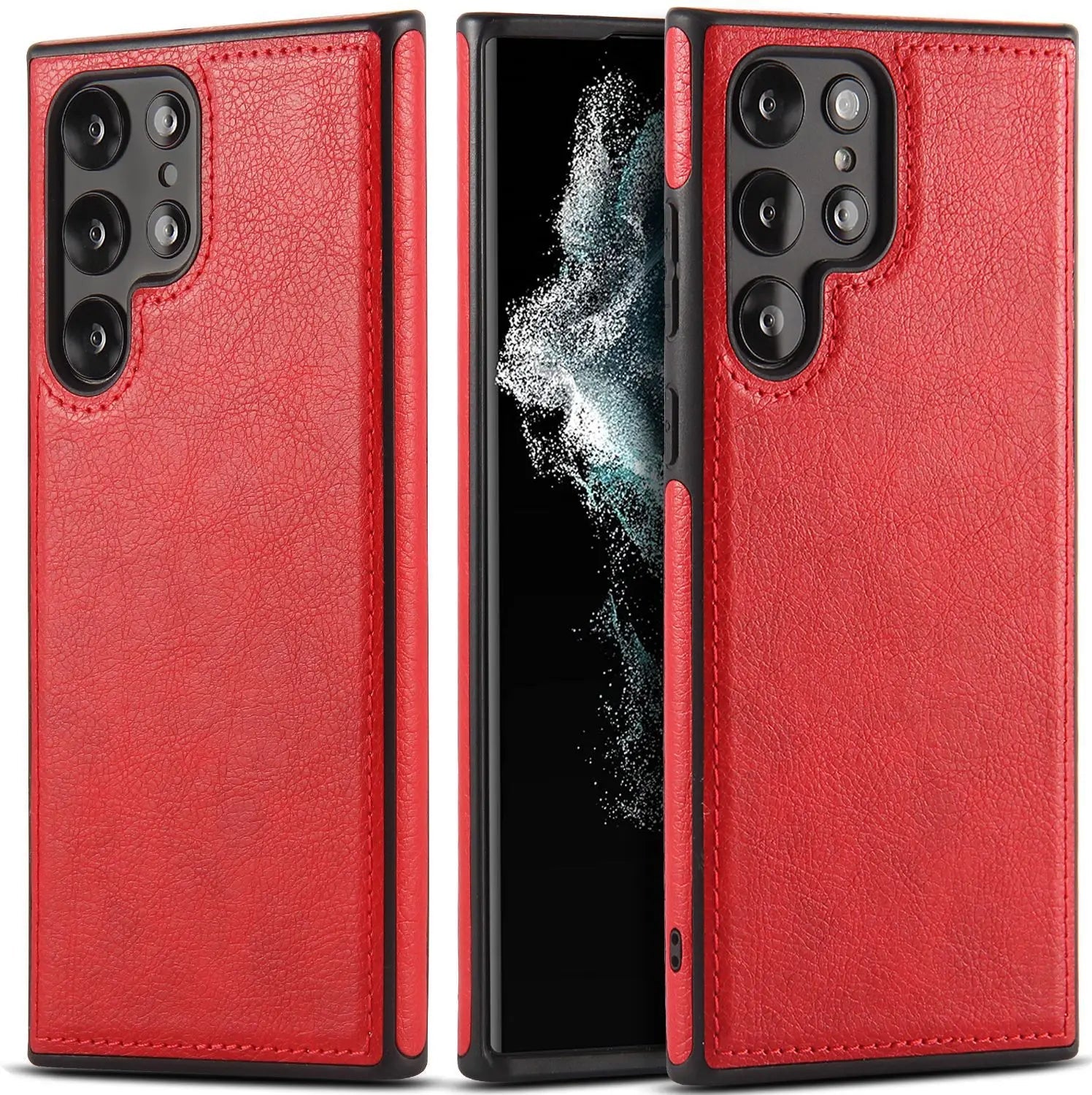 Capa Samsung em Couro Costurado Minimalista - Minimal Cases