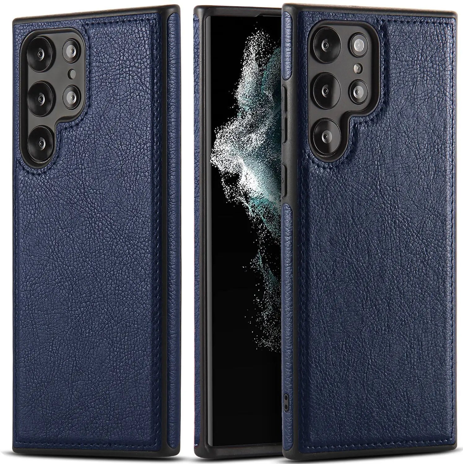 Capa Samsung em Couro Costurado Minimalista - Minimal Cases