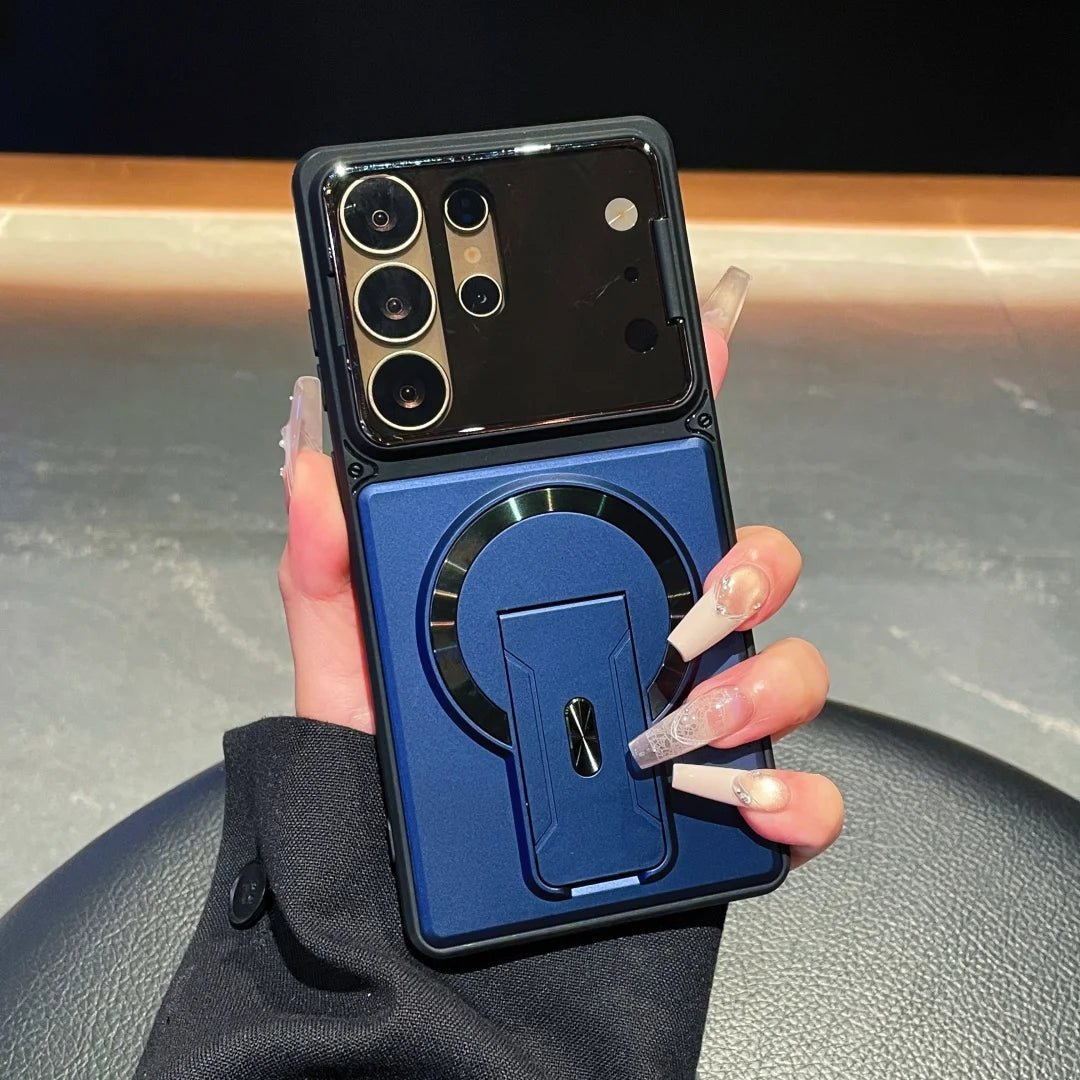Case Samsung Magnética com Suporte e Proteção de Lente - Minimal Cases
