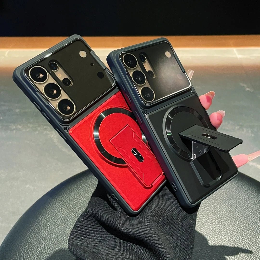 Case Samsung Magnética com Suporte e Proteção de Lente - Minimal Cases