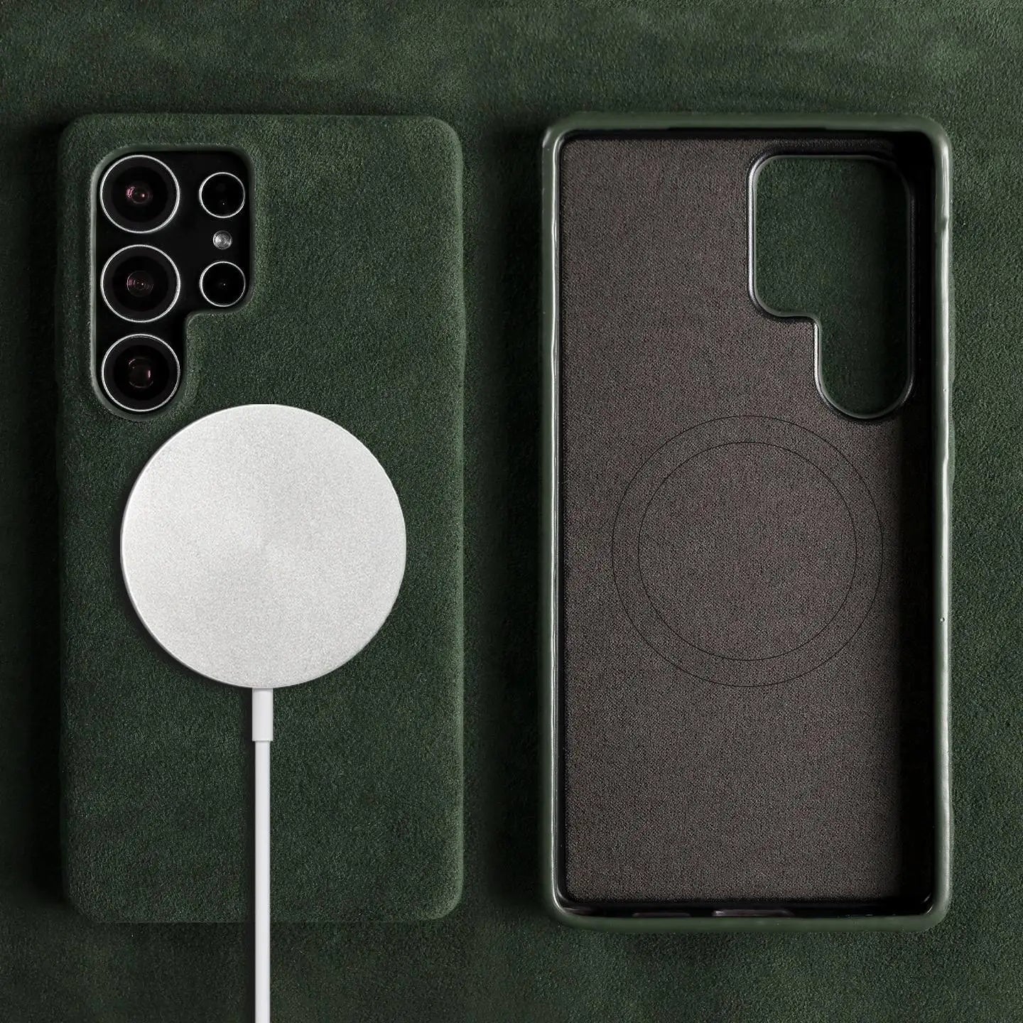 Case Samsung Alcantara Luxo com MagSafe - Minimal Cases