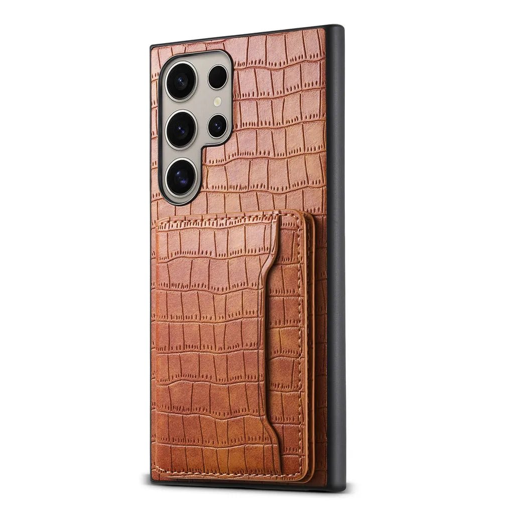 Case Samsung Couro Carteira com Suporte Dobrável - Minimal Cases