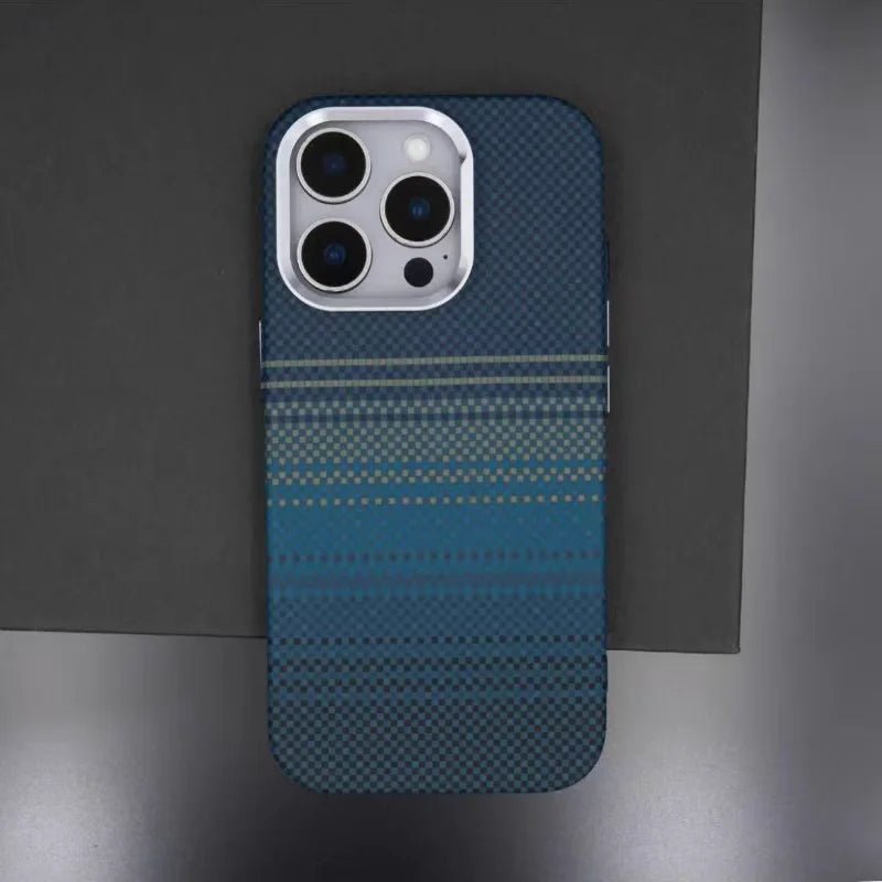 Case de Fibra de Carbono para iPhone Degradê com MagSafe - Minimal Cases