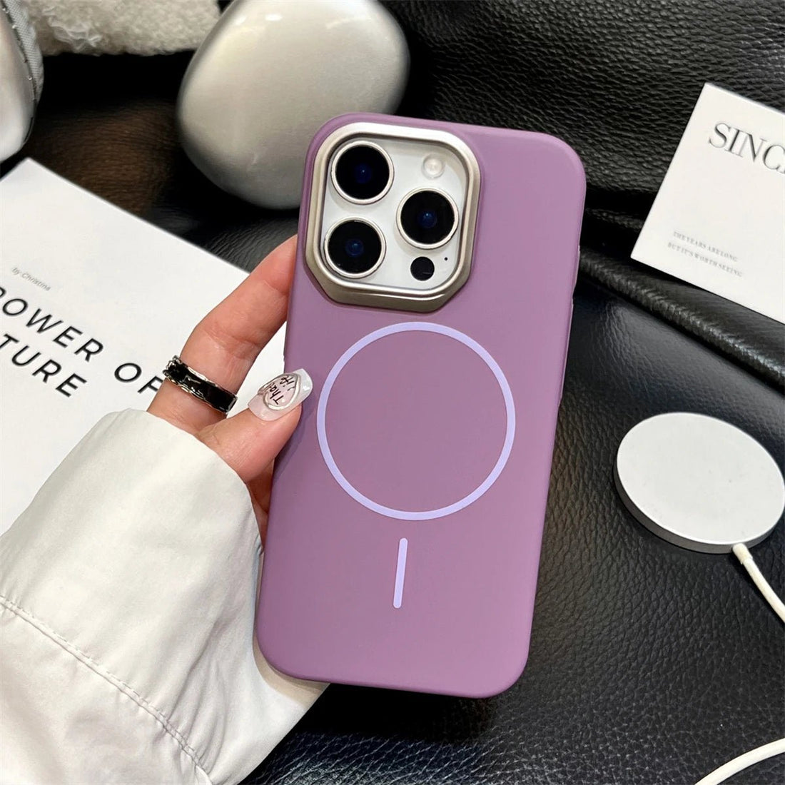 Case iPhone Matte com Protetor de Lentes em Metal - Minimal Cases