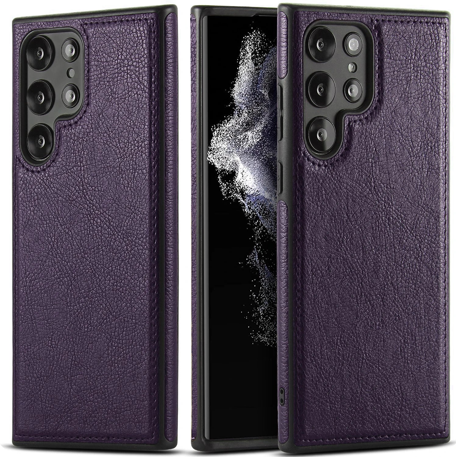 Capa Samsung em Couro Costurado Minimalista - Minimal Cases