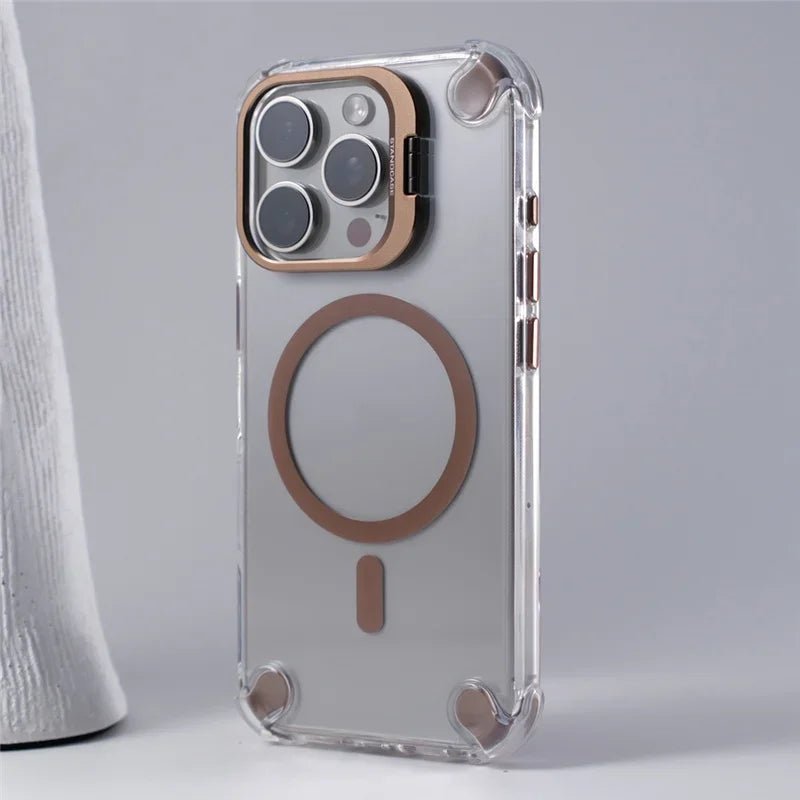 Case iPhone Anti Impacto MagSafe e Suporte Retrátil - Minimal Cases