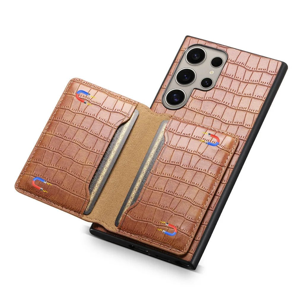 Case Samsung Couro Carteira com Suporte Dobrável - Minimal Cases