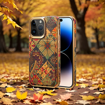 Case iPhone Mandala com Porta Cartões Magnético