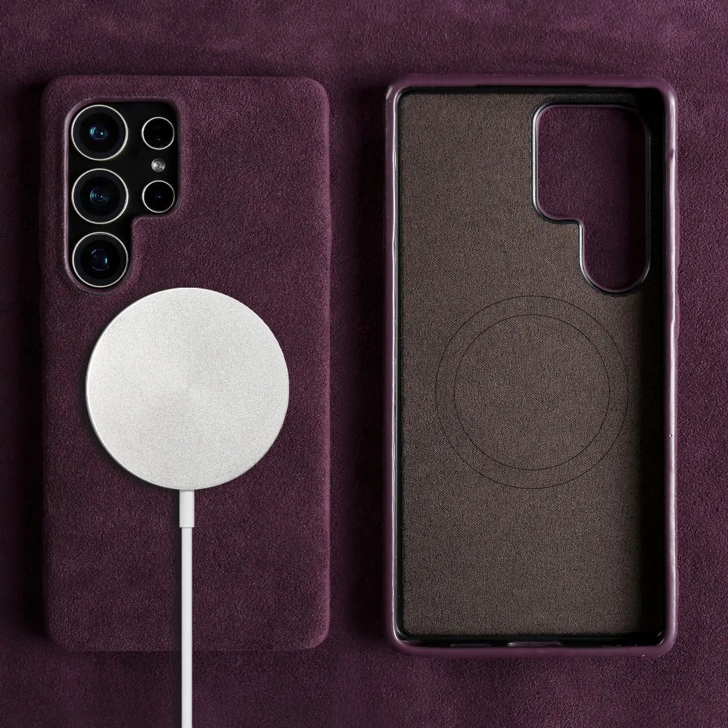 Case Samsung Alcantara Luxo com MagSafe - Minimal Cases