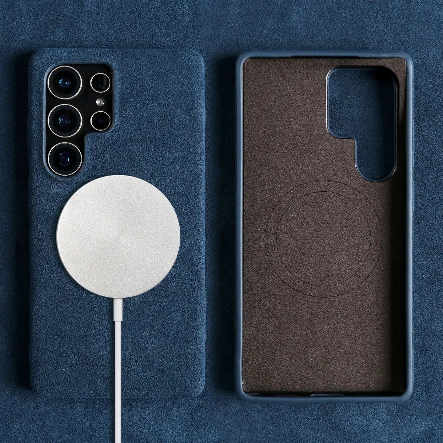 Case Samsung Alcantara Luxo com MagSafe - Minimal Cases