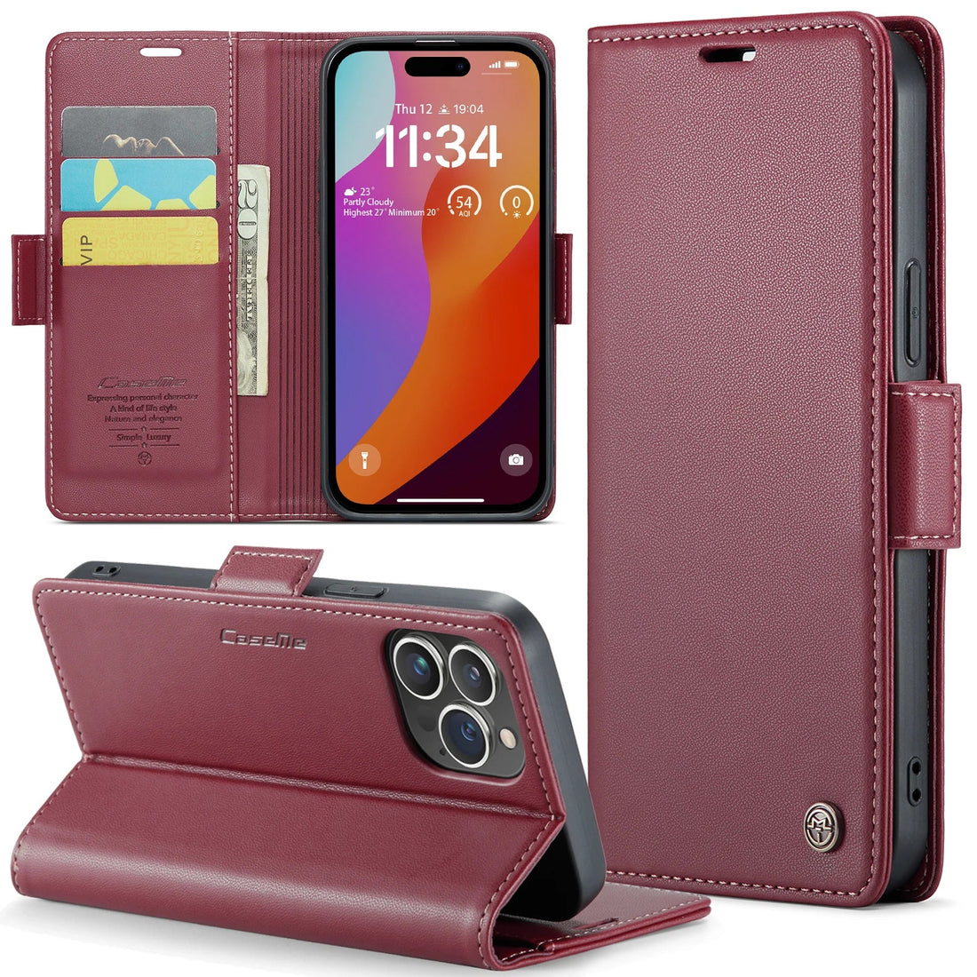 Case iPhone em Couro com Porta Cartões e Proteção 360° - Minimal Cases