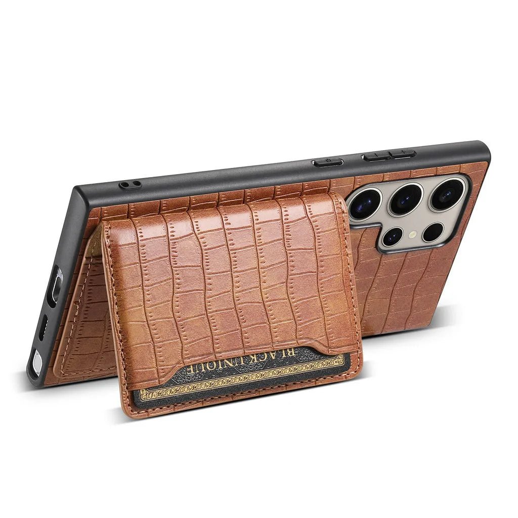 Case Samsung Couro Carteira com Suporte Dobrável - Minimal Cases