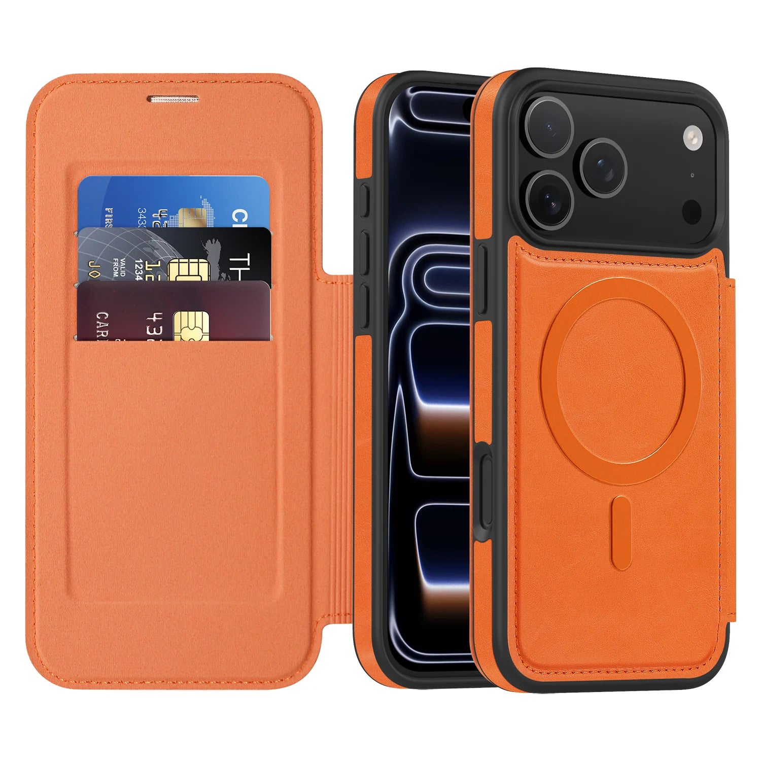 Case iPhone Couro Porta Cartões Magnético - Minimal Cases