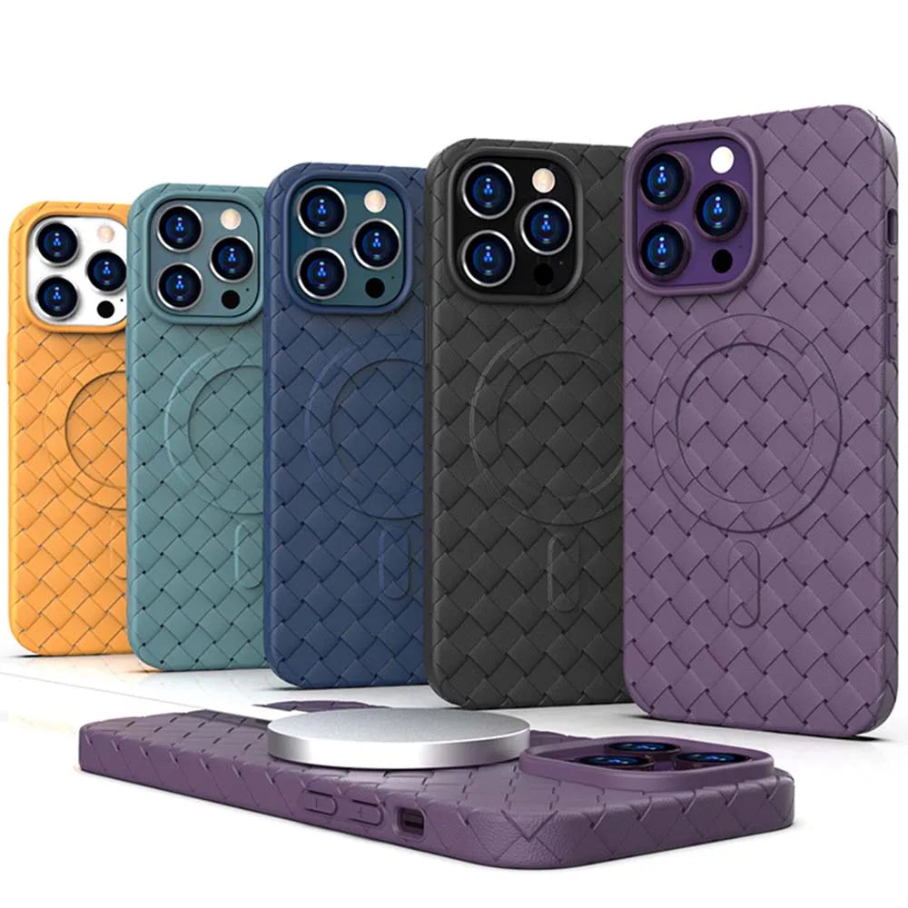 Case iPhone de TPU Couro com carregamento MagSafe